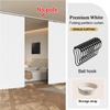 Waterproof Foldable Partition Curtain with Hooks 2 in 1 Space Divider Door for Bathroom Kitchen Entryway Space Saving