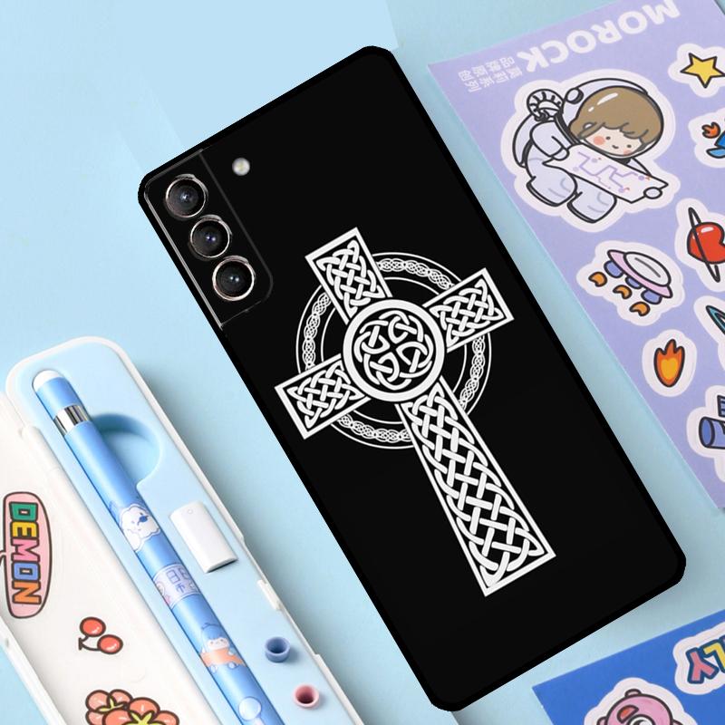 

Celtic Knot Cross Case For Samsung Galaxy S25 Ultra S21 S22 S20 S24 S23 Ultra S9 S10 Plus S25 FE Cover Coque Galaxy S25 FE