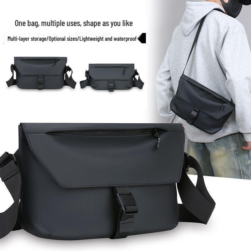 Men's 2025 Fashion Crossbody Bag - Trendy, Solid Color Shoulder Bag for Street, Sports, and Casual Wear.