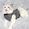 Gilet Rilassante Regolabile per Gatti Elastico Traspirante Anti Ansia Cappotto per Animali Domestici Vestiti per il Recupero del Gatto Giacca Morbida per l'Ansia del Gatto