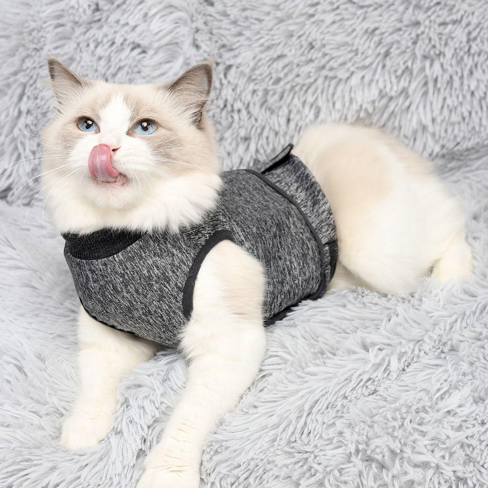 Soft Cat Anxiety Jacket Adjustable Anti Anxiety Pet Coat for Relieve Anxiety