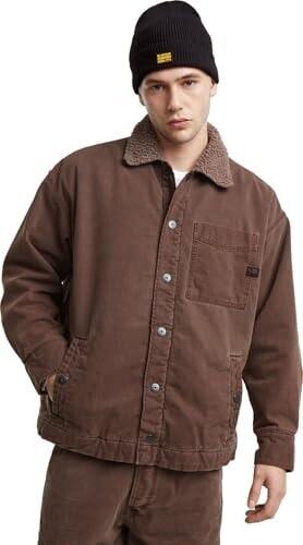 Mid-season Jacket G-Star Boxy Fit Sherpa Jacket Brown D25189-D491-G824