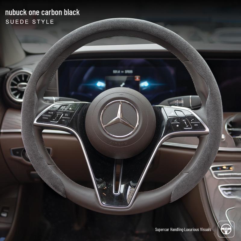 Mercedes-Benz & Volkswagen Suede Sport Steering Wheel Cover - Ultra-Light & Thin