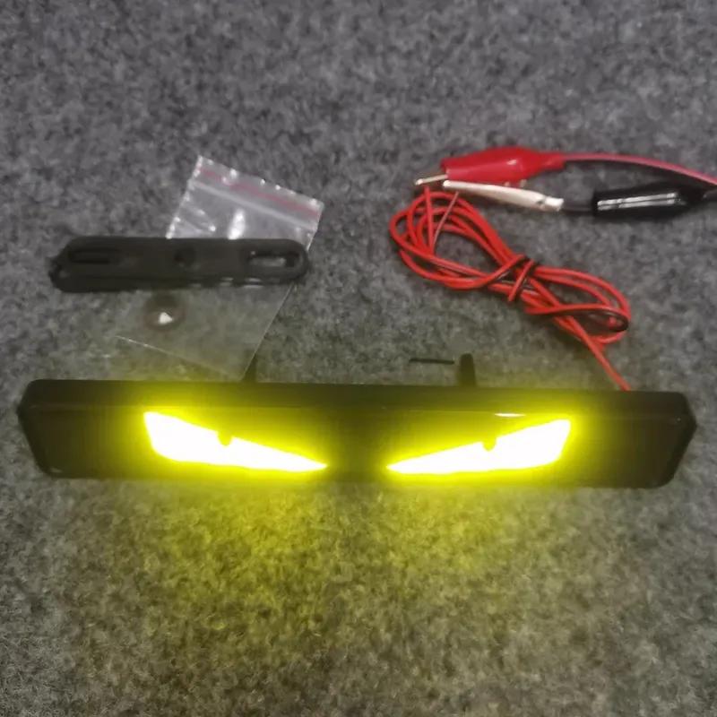 1Pair Car Front Grille LED Demon Eye Light for The Car Tailboard Badge Illuminated Decal Emblem Auto Headlight DIY Decoration