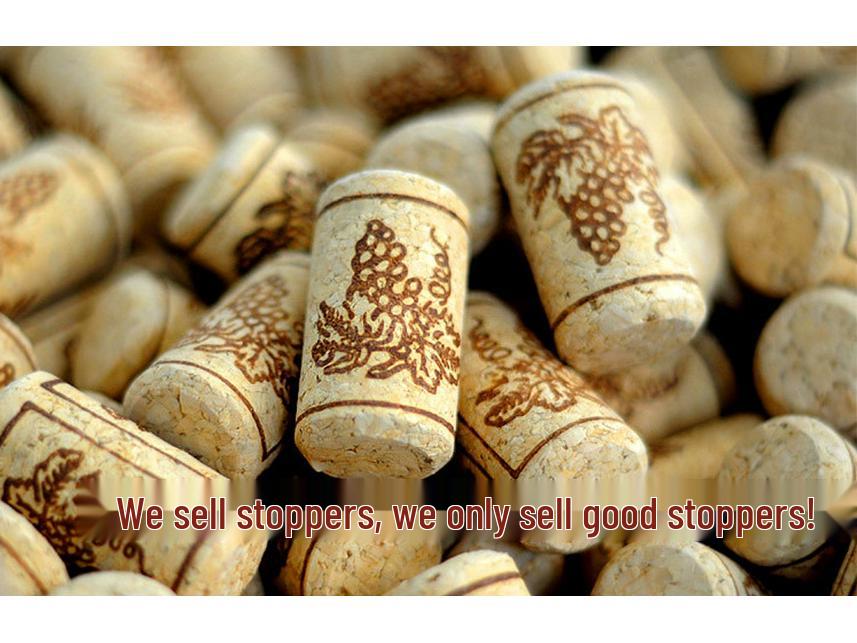 Red Wine Granulated Cork Bottle Stopper | Natural 1+1 Cork