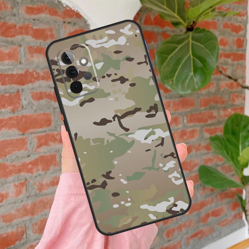 Camo Tarnmuster Hülle Für Samsung Galaxy A55 A35 A25 A15 A53 A33 A13 A51 A71 A12 A32 A52 A14 A34 A54 Abdeckung