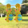 Easter Acrylic Bunny Earrings for Women Glittery and Colorful Rabbit Dangle Earrings Festive Holiday Jewelry for Easter Celebrations