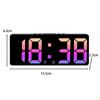 15.5cm Digital Alarm Clock Bedside Adjustable Brightness 12/24H Snooze Function for Children