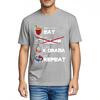 Tshirts For Unisex Soft Short Sleeve Shirt Eat Sleep K Drama Repeat Oneck Workout Tshirt Hiphop Short Sleeve Shirt Short Sleev