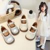 Spring Girls Princess Leather Shoes Bow Soft Sole Casual Ballet Flats for Toddler