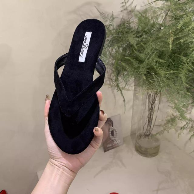 Fashion Summer Flip Flop Slippers Fashion Women's Narrow Band Flat Shoes Ladies Casual Outdoor Beach Slides Sandalias