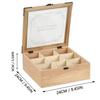 Wooden Tea Bag Organizer Box 9 Compartments Storage Teabag Holder Container with Transparent Lid for Countertop Tea