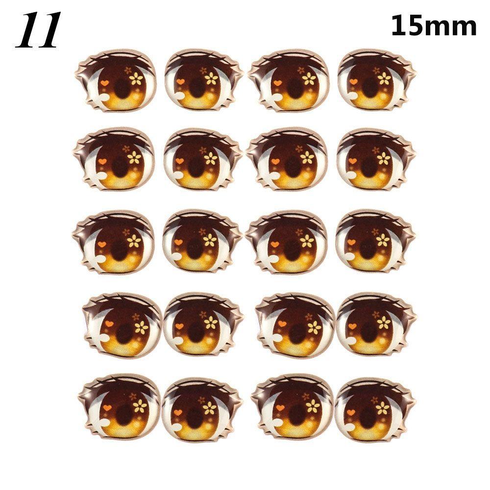 Anime Figurine Doll Love Cute Sticker Clay Decals Cartoon Eyes Stickers Face Organ Paster
