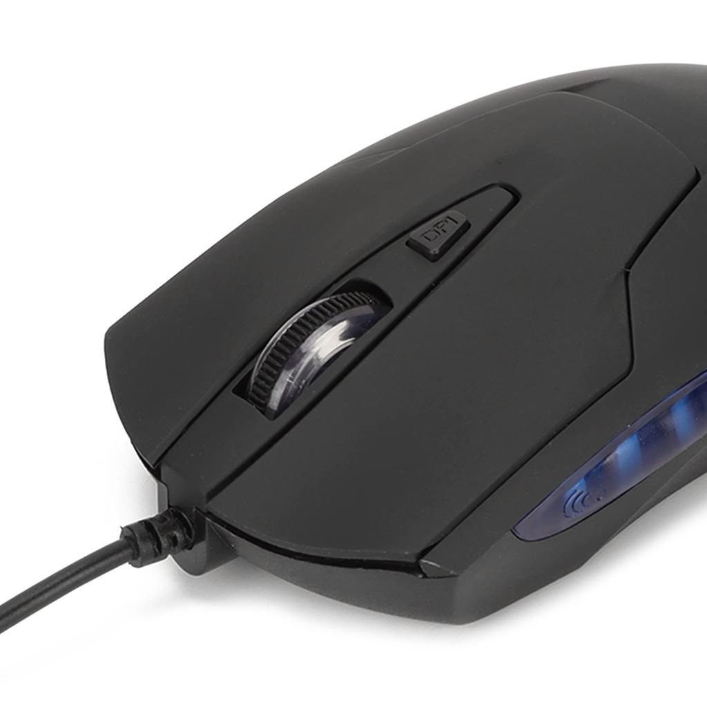 Type-C Mouse, Wired USB-C Gaming Mouse with Ergonomic Multimedia Keys and Adjustable DPI for Office, Laptop, and Type-C Devices