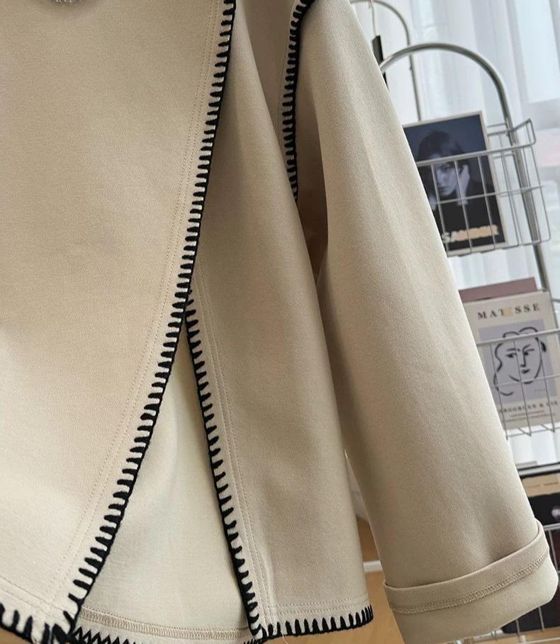 Dámská mikina s kulatým výstřihem a dlouhým rukávem nadměrné velikosti podzimní volná ležérní mikina s kapucí oversized topy vintage nepravidelný pulovr