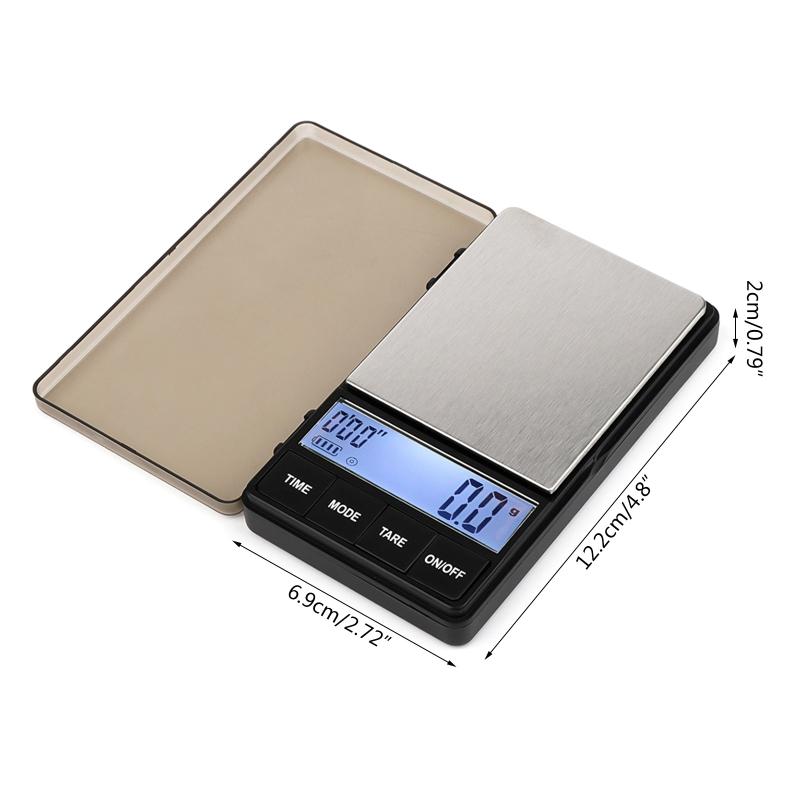 Espresso Scale with Timer 1000g X 0.1g Small & Handy Barista Scale Brew Drip Tray Coffee Scale with Timer Backlit LCD