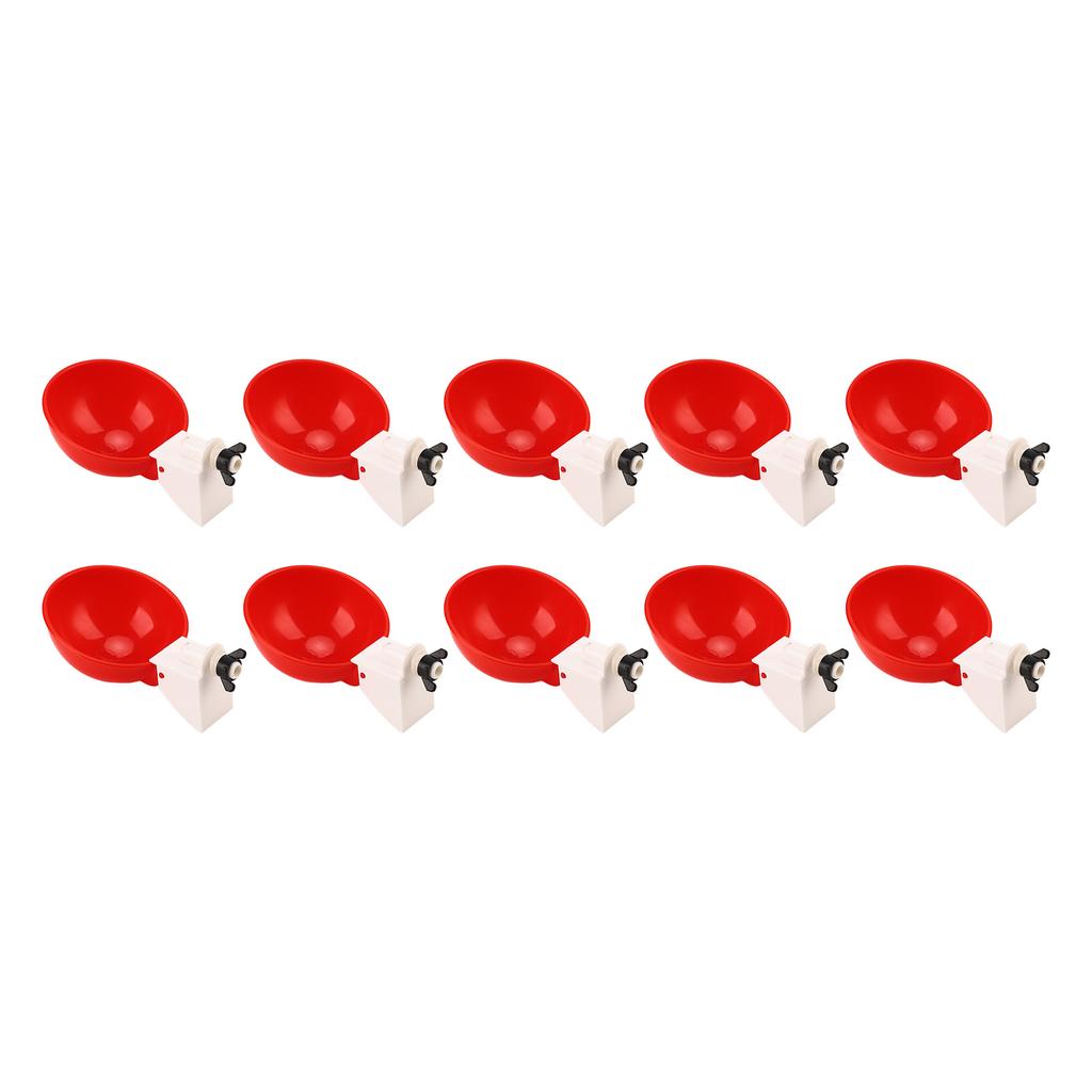 10Pcs Automatic Chicken Water Cups Safe Large Capacity Easy To Install Drinking Bowl for Poultry