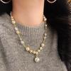 High Quality Artificial Crystal Pearl Necklace Neck Chain Sweater Chain Women'S Pendant