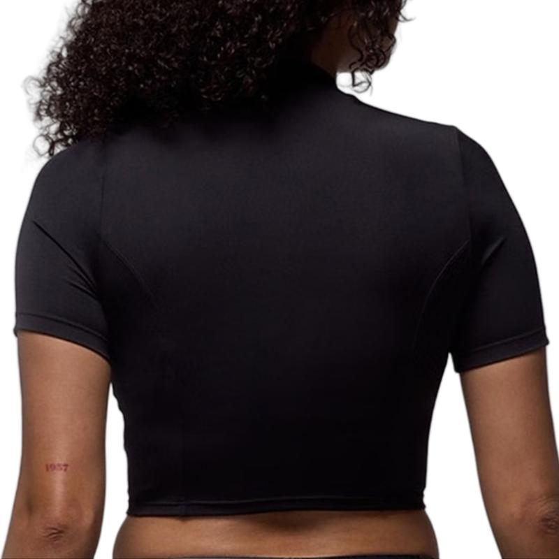 New Jordan Women's Short Sleeve Knit Crop Top HJ0084-010