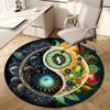Tai Chi Fruit Round Rug Nonslip Area Rug Office Chair Mat Carpet Perfect For Bedroom Living Room Office Easy Clean Aesthetic Home Decor