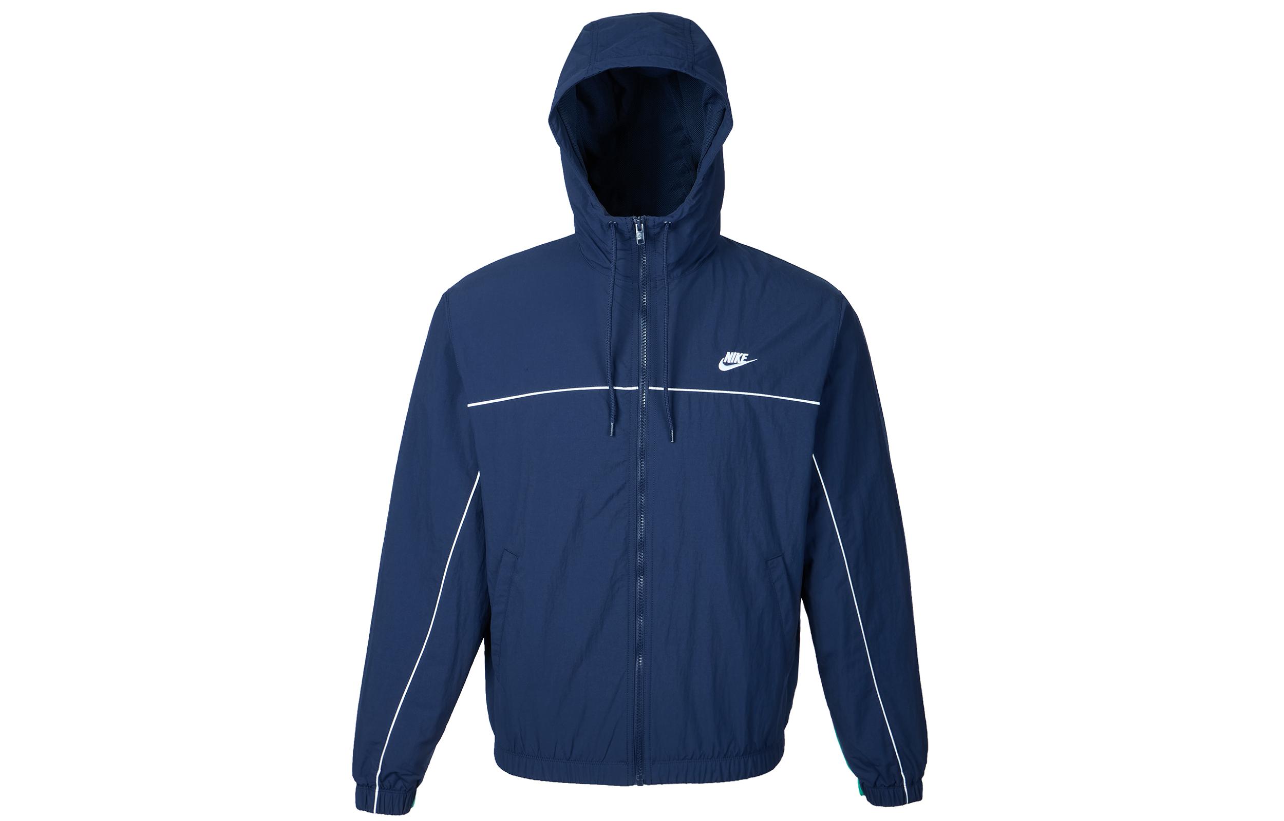 Nike Club Jackets Men s Marine Blue Hooded Moderate Other HJ2013-451 XXL