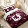 Set Biancheria da Letto 1 Copripiumino 2 Federe Stampa Calcio Aston Villa Camera da Letto Decorazione Casa