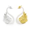 1 Pair Couple Swan Cake Topper Wedding Anniversary Cake Decoration Supplies Birthday Party Cake Dessert Baking Decor Ornaments