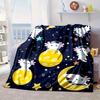 Axolotl Friends In Space Blanket Flannel Blanket for bed, sofa, Camping, Hiking, Picnic Essentials, gift for family Fan gifts