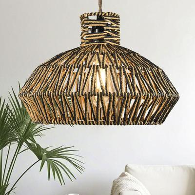 Pendant Lampshade Woven Lamp Shade Elegant Versatile Ceiling Light Cover Decor