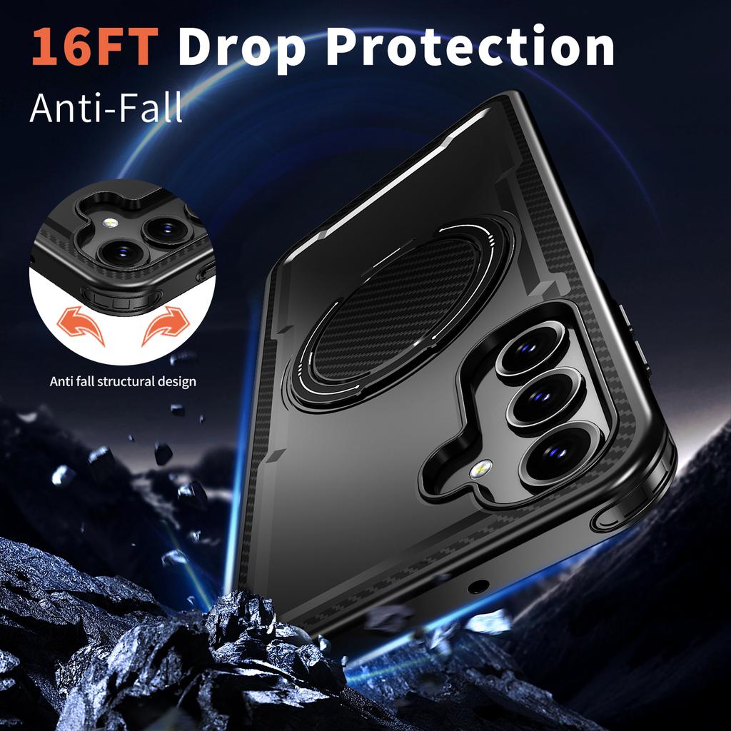 For Samsung Galaxy A16 4G/Galaxy A16 5G Case Compatible with MagSafe TPU+PC Kickstand Phone Cover