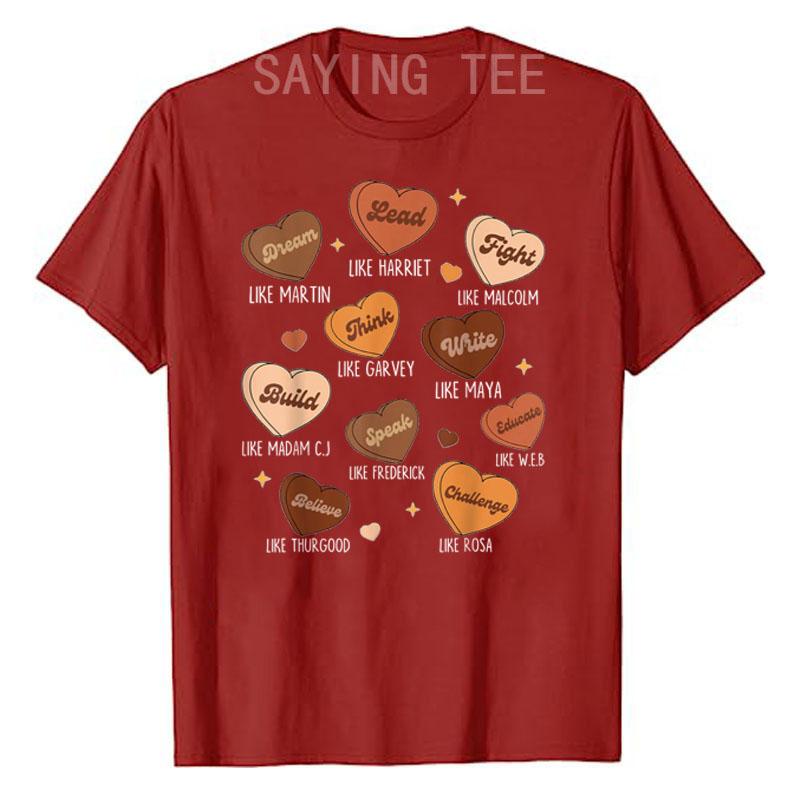 Black History Month Dream Like Martin African Leader T-Shirt Afro American Graphic Outfits Black Proud Saying Tee Novelty Gifts