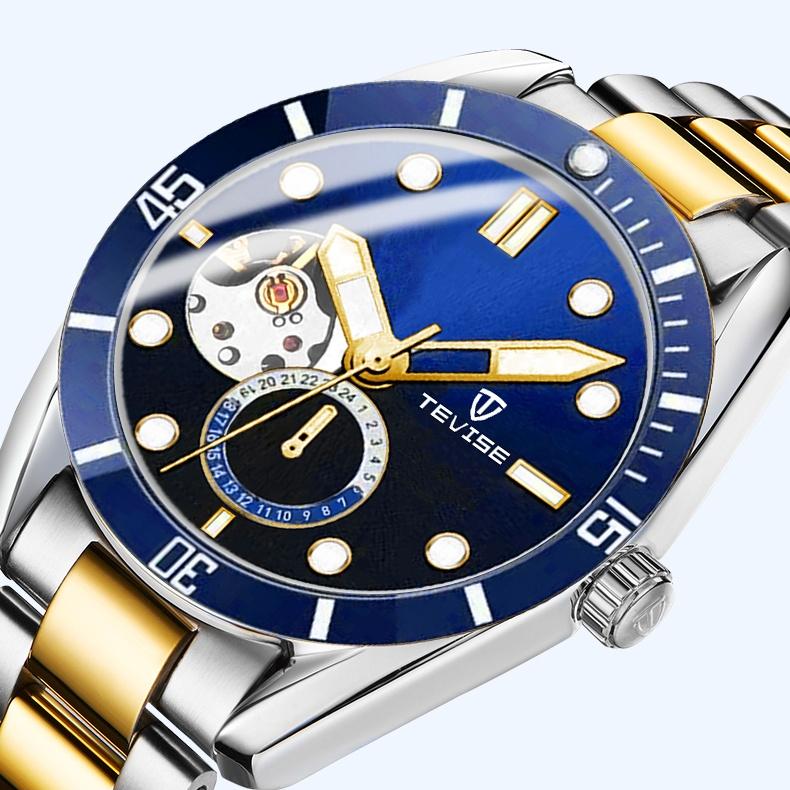 Men Watch Green Waterproof Watch for Men Stainless Steel Automatic Mechanical Watch Men Luxury Watch Luminous Wristwatch