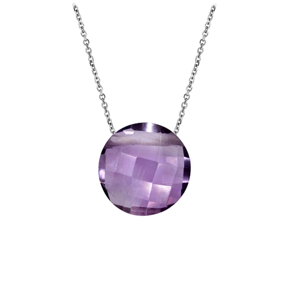 

Les Trésors De Lily [Q6765] - Серебряное колье «Меган» серебристый дымчатый кварц (родий) - 8 мм.