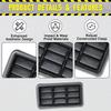 ABS Rear Tailgate Vent Air Outlet Net for Jeep Wrangler JK 2010-2018 5058636AD 05058636AB Back Panel Air Vent Grille