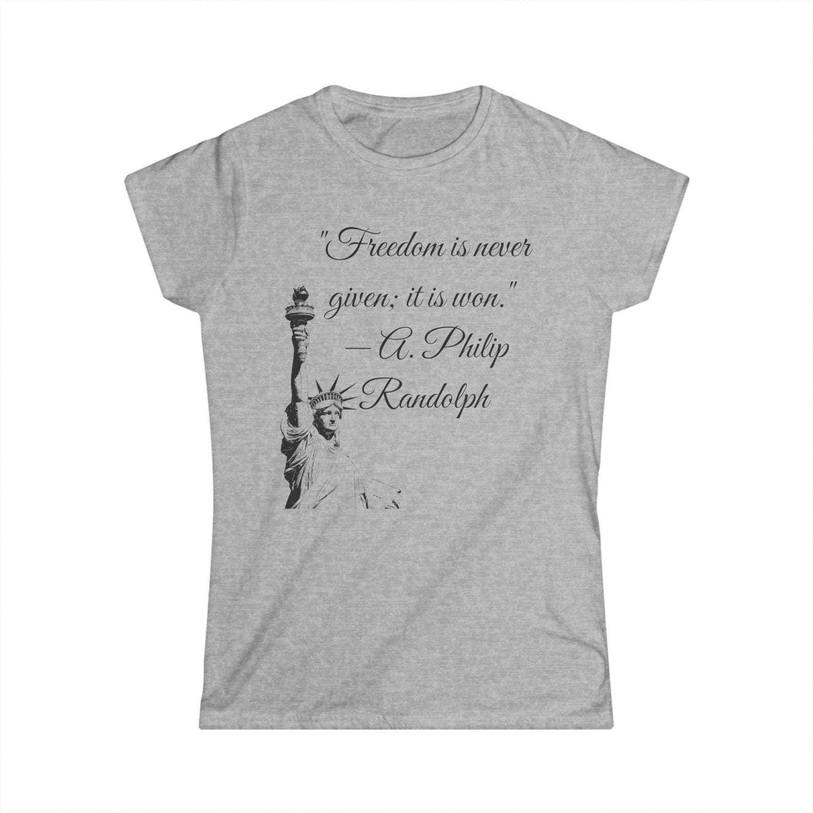 Patriot Empowerment Quote Tee, Freedom is Never Given Shirt, Motivational Womens TShirt, Gift for Activists, Inspirational Fashion 2XL