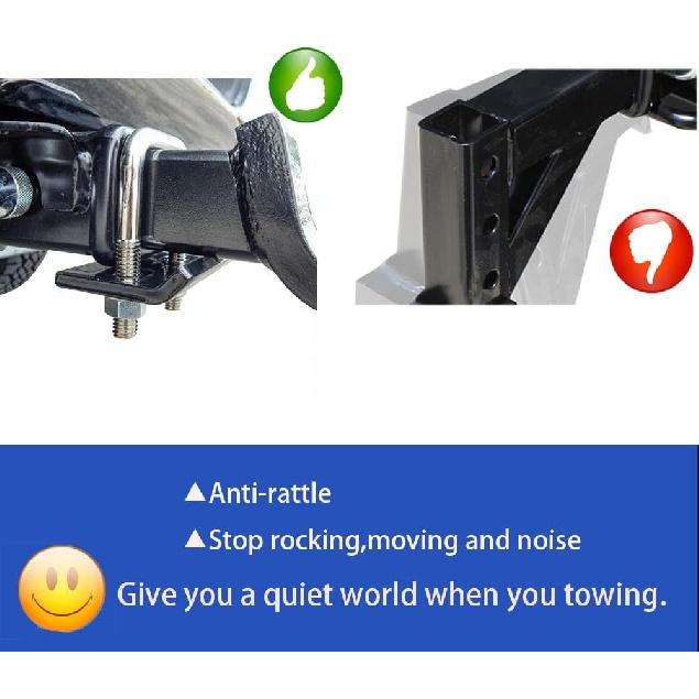 Hitch Tightener, Heavy Duty Anti-Rattle Stabilizer for 1.25" and 2" Hitches,