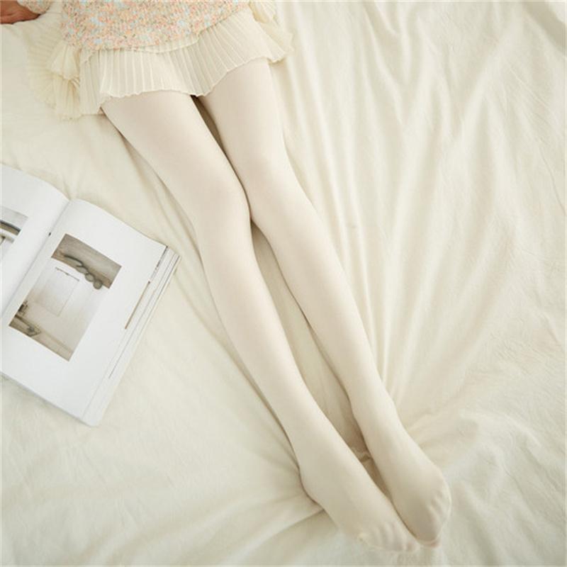 Ciorapi noi stil japonez alb lăptos, stil adolescentin, ciorapi Lolita, catifea, vară, subțiri, dintr-o singură bucată, ciorapi negri pentru doamne