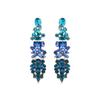 Luxenter Earrings with Multi-colored Crystal 18k Gold Finish - Karaf