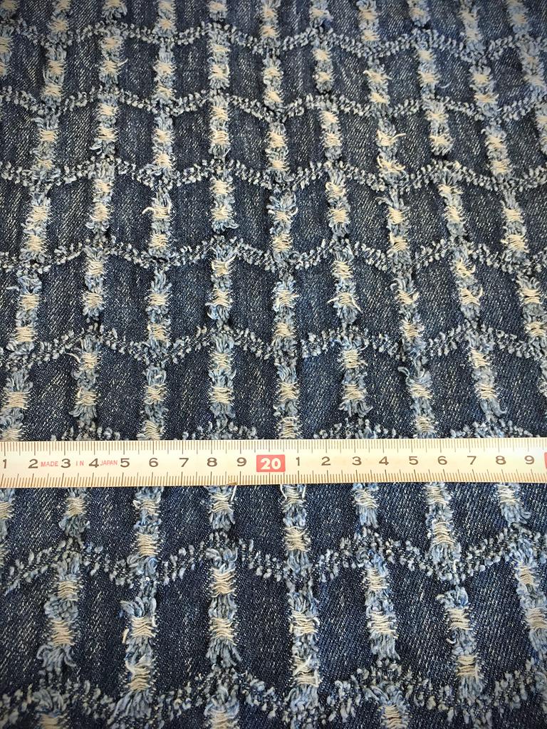 Distressed Denim Denim DIY Denim Dark Navy Clash Fabric, Scraps, Cotton, Remake, Bag, Pouch, Fabric, (royalty Denim, Dark)