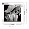 5D DIY Teilweise Speziell Geformter Bohrer Diamant Malerei Set Elegante Dame Dekoration