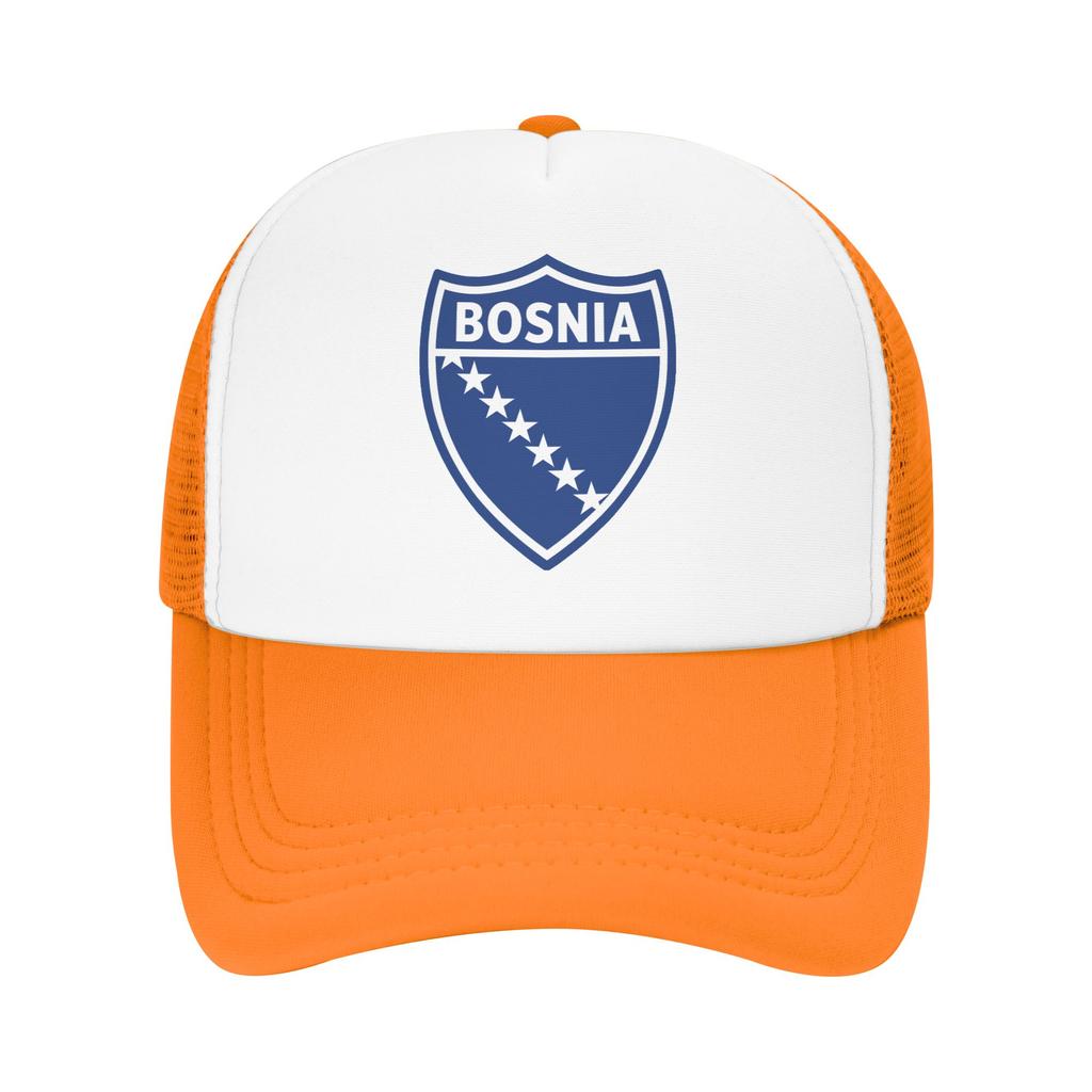 Summer Sun Hats Bosnia Flag Symbol Baseball Cap Sun Wholesale Print Hip Hop Hats UnisexTeens Yk Funny Outdoor Sports Caps