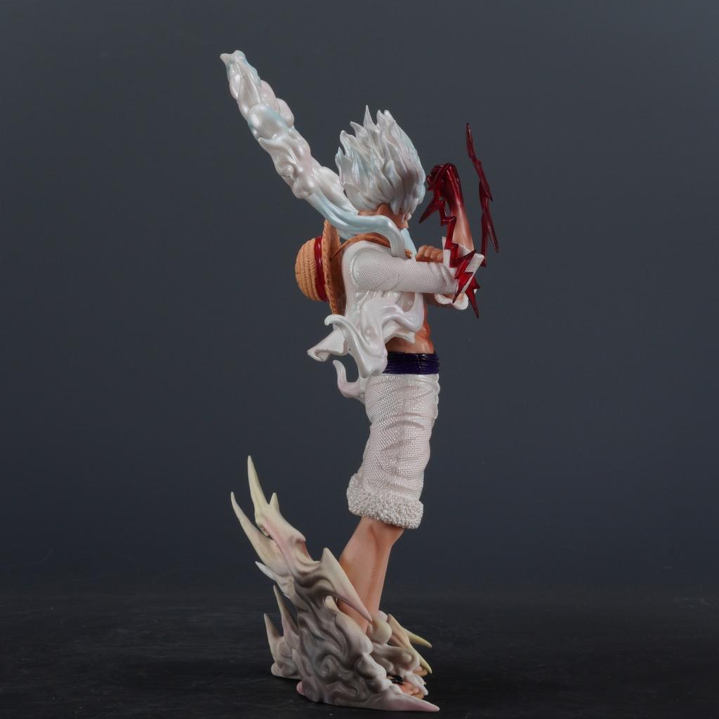 25cm One Piece Luffy Sun God Nika G5 Standing Position Anime Figure Model Statue Boys Collection Desktop Decoration Ornament Toy