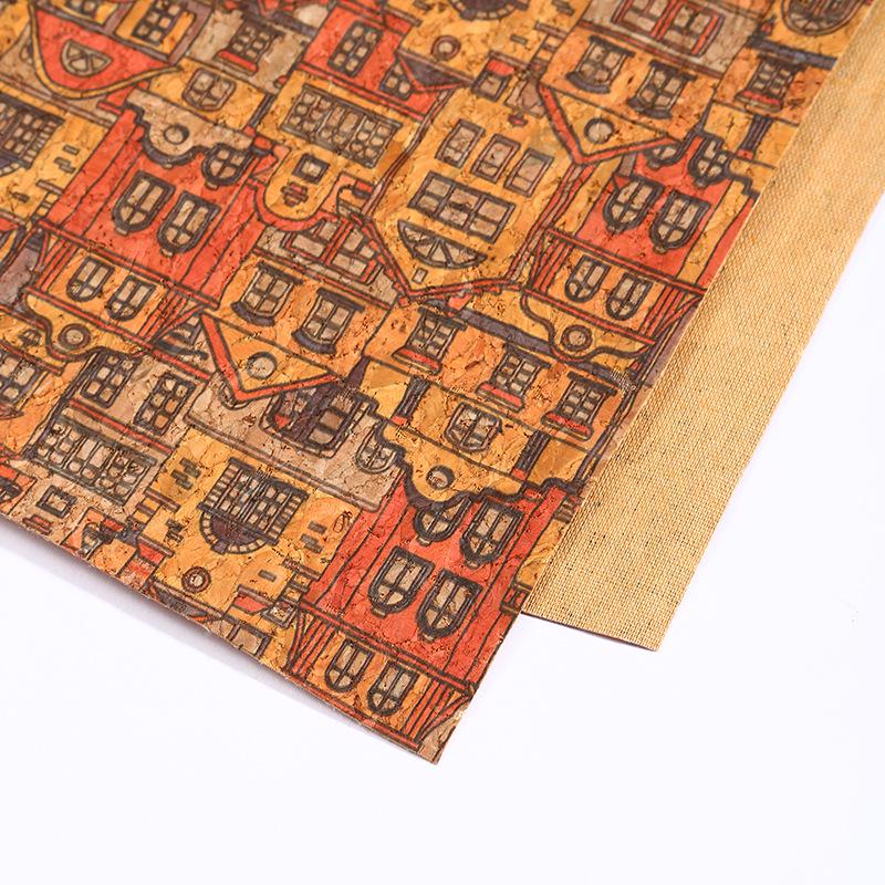

Eco-Friendly Waterproof Cork Fabric Leather for Shoes, Bags, and Boxes