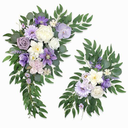 Outdoor Wedding Arch Flower Welcome Arch Door Gate Banquet Style Floral Decoration Simulation Flower Supply