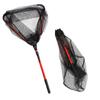 Lixada Fly Fishing Triangle Brail Landing Net Portable Foldable Lightweight Net Nylon Fishing Net Aluminum Alloy Frame