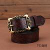 Genuine Womens Leather Belt Simple Design Alloy Buckle Casual Formal Attire