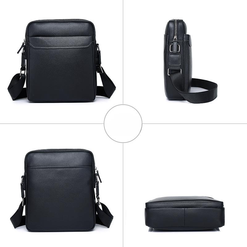 Genuine Leather A High-end Men's Single-shoulder Bag Is A Trendy Spring Crossbody Bag