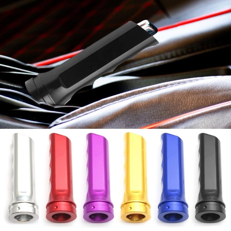 Aluminum Handbrake Cover Car Handbrake Cover Universal Car Handbrake Sleeve Car Spare Part for a Better Driving Feel