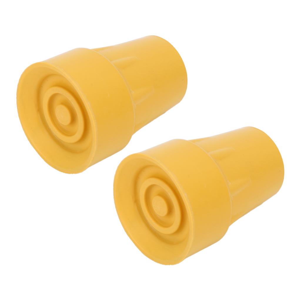 2 Stück Krückenaufsätze Ersatz Latexfrei Schwerlast Rutschfest Flach für Stöcke Rollator Zubehör