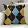 Vintage Texture Cushion Cover Soft  EasyWash Pillow Case  Versatile for Couch Bed Travel and Office
